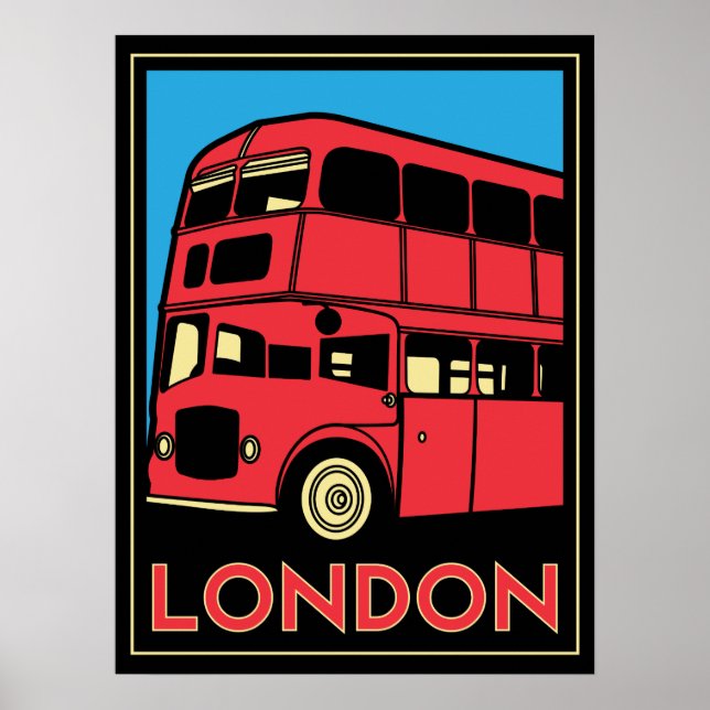 affiche rétro de londres westminster angleterre ar (Devant)