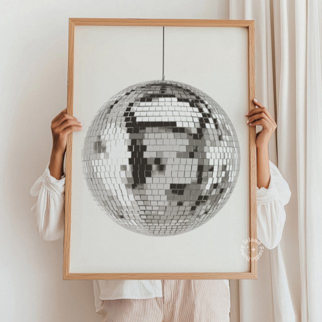 Affiche Retro Disco Ball Wall Art (Retro Disco Ball Wall Art)