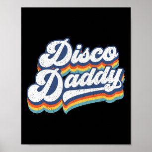 Affiche Retro Disco Daddy 60s les années 70 Costume de fêt