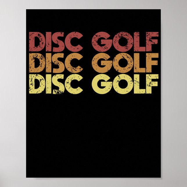 Affiche Retro Disk Golf (Devant)