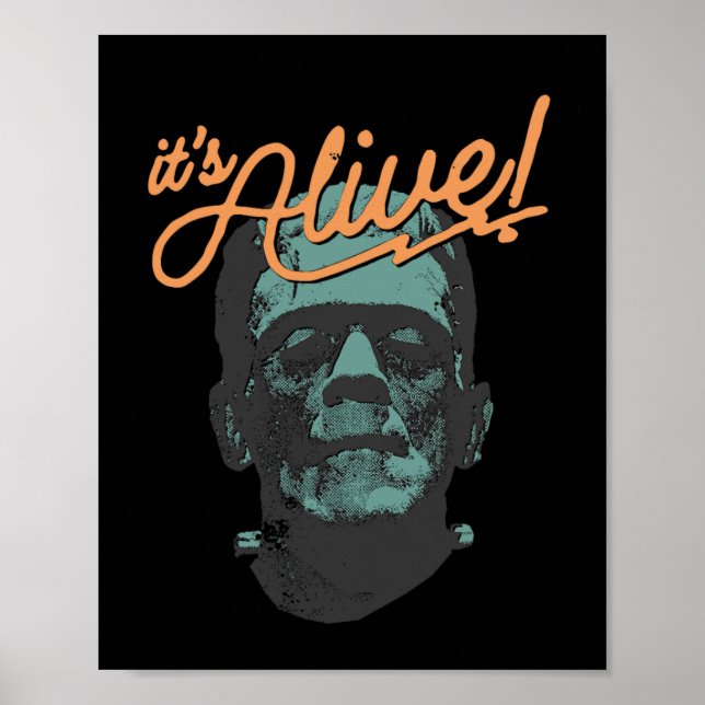 Affiche Retro Funny C'est Alive Frankenstein Monster Éffra (Devant)