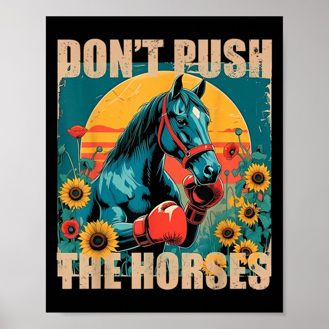 Affiche Retro Funny Dont Pousser La Citation De Mème Des C (Devant)