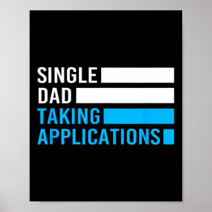Affiche Retro Funny père célibataire prenant des applicati