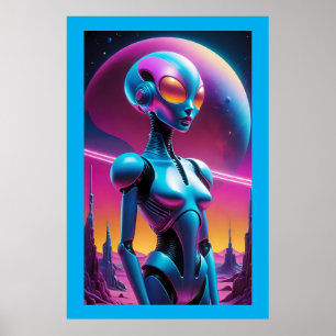 Affiche Rétro Futurisme Indéterminé - Ken Gage Art