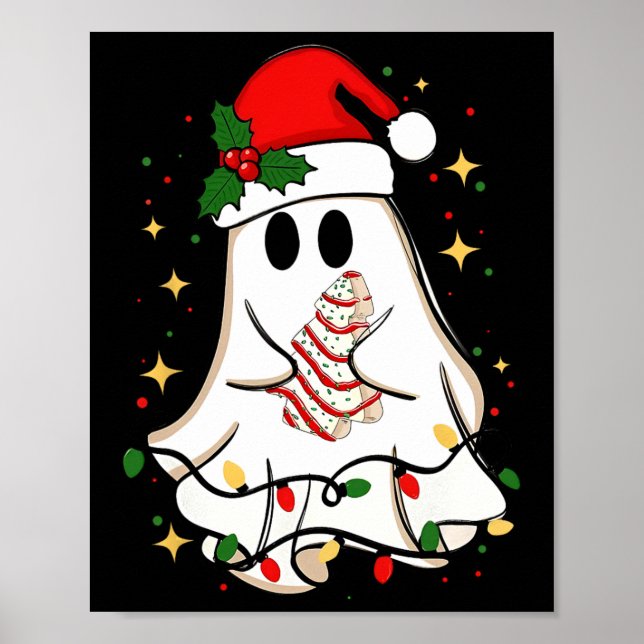 Affiche Retro Ghost Père Noël Noël Noël Noël Noël Noël Noë (Devant)
