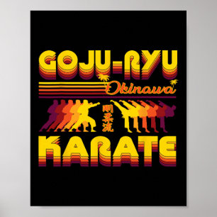 Affiche Retro Goju-ryu Karate Design Été Vêtements Pour Ka