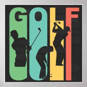 Affiche Retro Golf