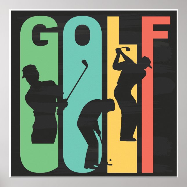 Affiche Retro Golf (Devant)