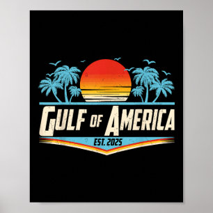 Affiche Retro Golfe De Usa Amérique Est 2025 Américain Gol
