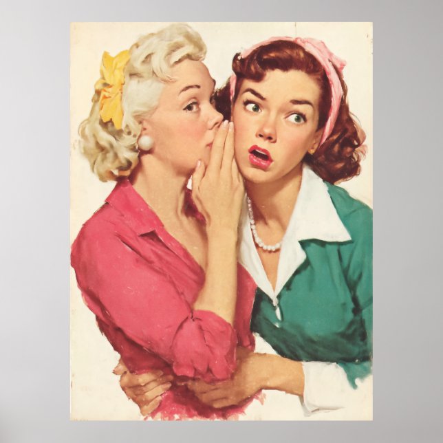 Affiche Retro Gossip and Glamour Secrets (Devant)