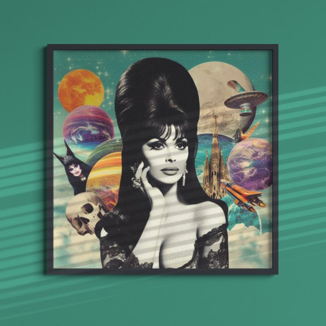 Affiche Retro Goth Girl (Créateur téléchargé)