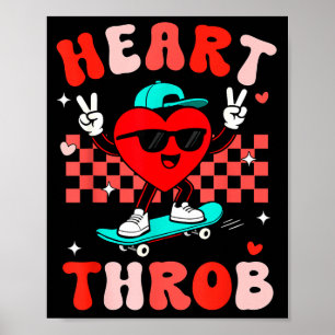Affiche Rétro Groovy Coup de Foudre Saint-Valentin Tout-Pe