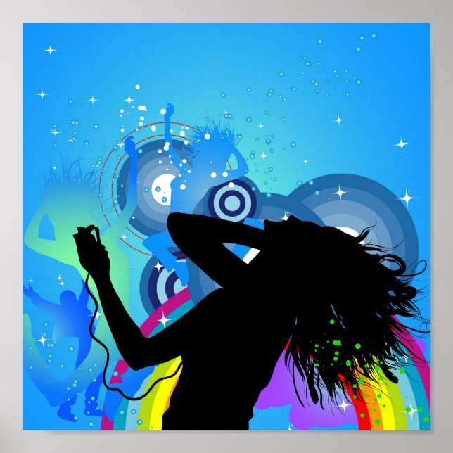 Affiche rétro hip hop originale (Devant)