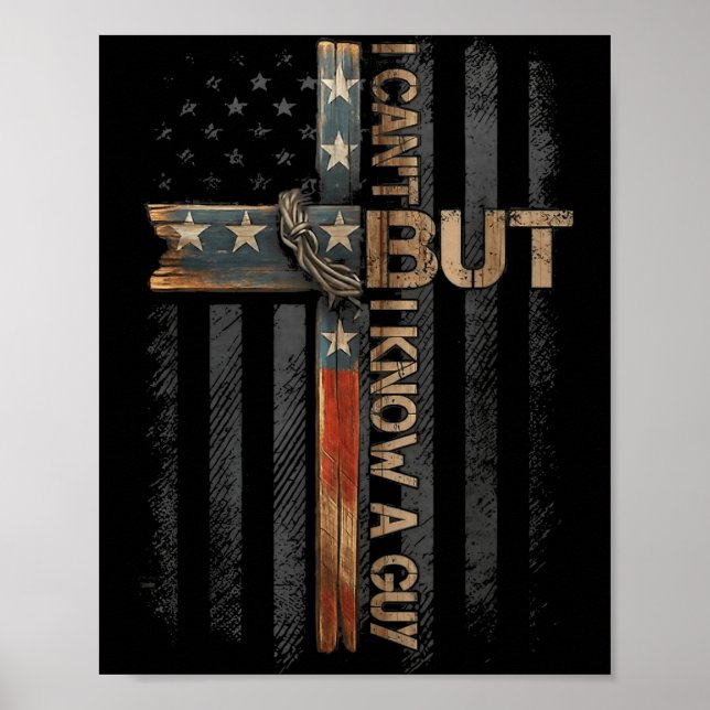 Affiche Retro I Can't But I Know A Guy Christian Faith Bel (Devant)