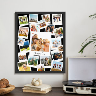 Affiche Retro Instant Film Picture 21 Photo Collage