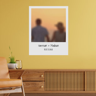 Affiche Retro instantanés noms de photo personnalisée mode