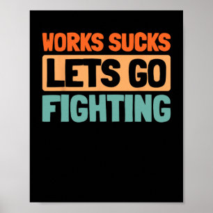 Affiche Retro Karate - Martial Arts Fighter Karate Vintage