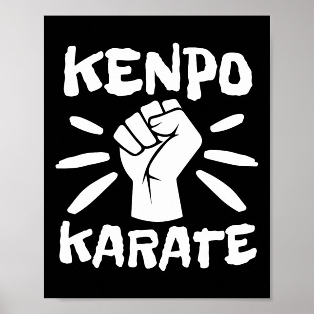 Affiche Retro Kenpo Karate Kempo Karate Arts martiaux (Devant)