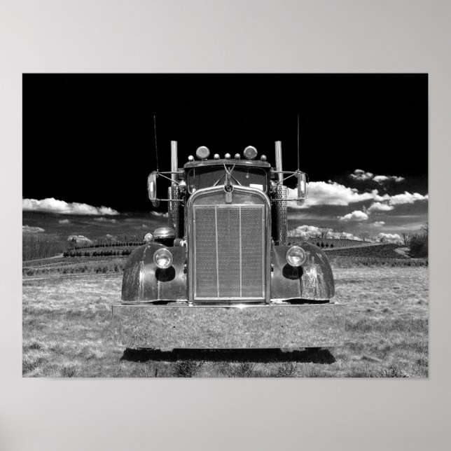 Affiche Retro Kenworth Frontal (modifier #2) (Devant)