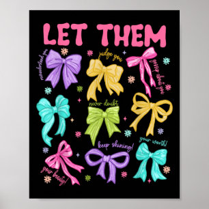 Affiche Retro Laissez-les Jésus Christian Colorful Coquett