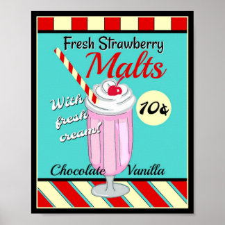Affiche Retro Malt