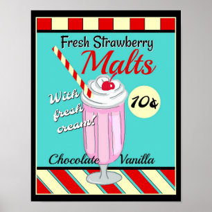 Affiche Retro Malt