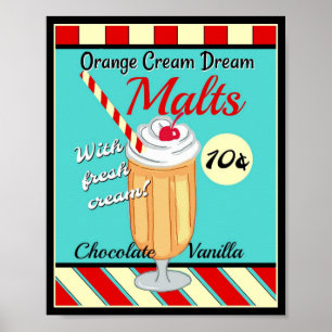 Affiche Retro Malt