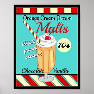 Affiche Retro Malt