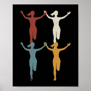 Affiche Retro Marathon, Trail running