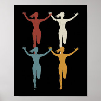 Affiche Retro Marathon, Trail running
