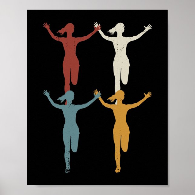 Affiche Retro Marathon, Trail running (Devant)