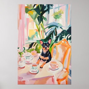 Affiche rétro Miniature Pinscher, Miniature