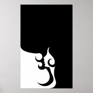 Affiche Retro Mod Woman