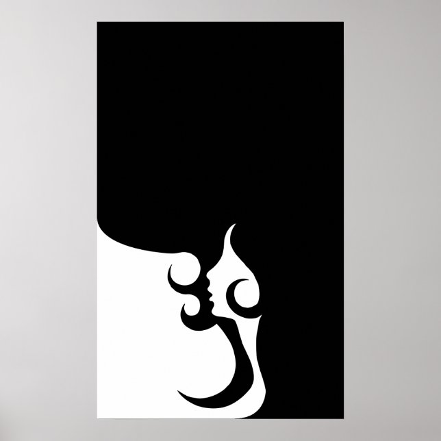 Affiche Retro Mod Woman (Devant)