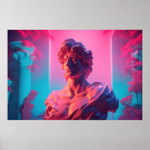 Retro Mythos : Hommage Vaporwave à la mythologie g
