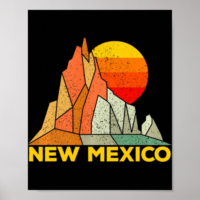 Affiche Retro New Mexico Gift For People From New Mexico L (Devant)