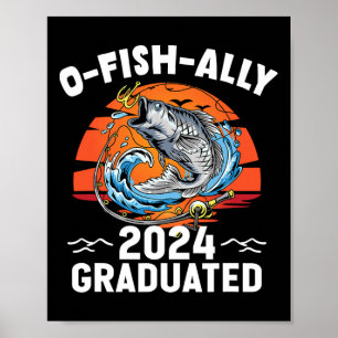 Affiche Retro O-fish-ally 2024 Diplômé supérieur