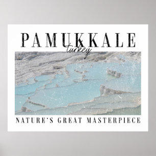 Affiche Retro Pamukkale