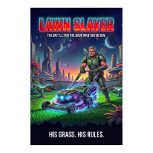 Rétro Parodie de Tactique de Pelouse de Sci-Fi Hér