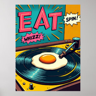 Affiche Retro Pop Art : La Spin Surréaliste