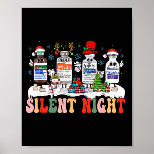 Affiche Retro Profol Nuit Silencieuse Infirmières de Réani