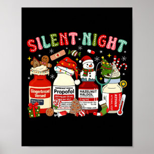 Affiche Retro Profol Nuit Silencieuse Infirmières de Réani