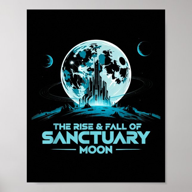 Affiche Retro Quote The Rise And Fall Of Sanctuary Moon Cl (Devant)