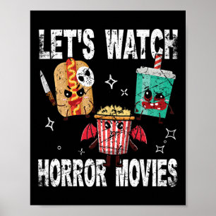 Affiche Retro Regardons Les Films D'Horreur Coûts D'Hallow