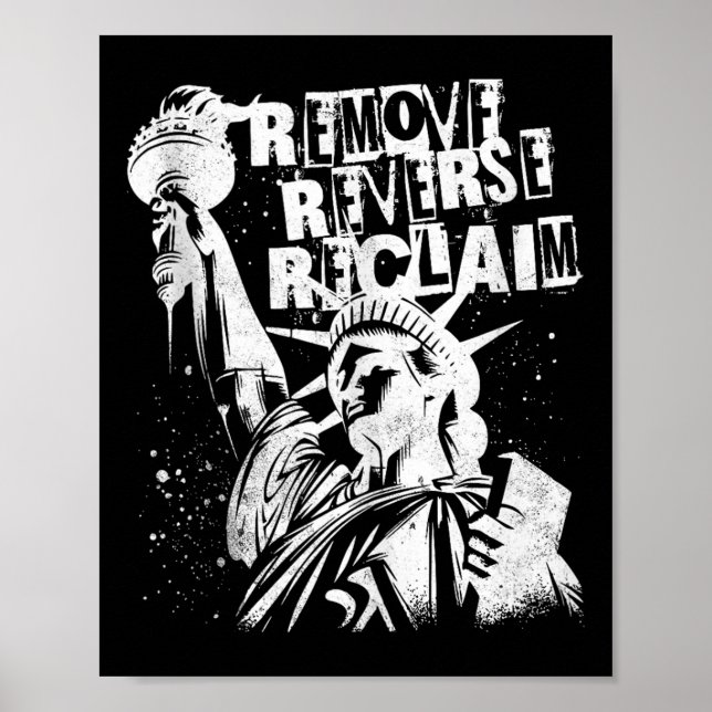 Affiche Retro Reverse Revenir à la manifestation pour la l (Devant)