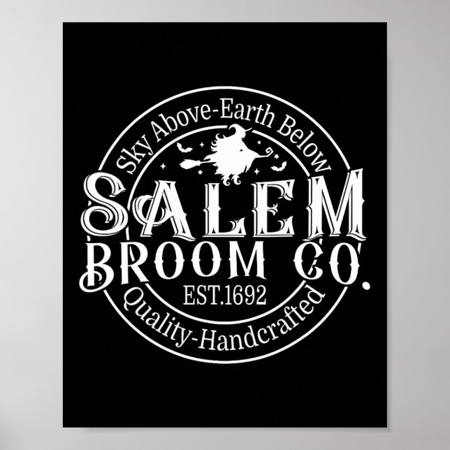 Affiche Retro Salem Broom Company Est 1692 Massachusetts H (Devant)