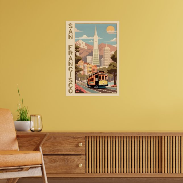 Affiche Rétro San Francisco (Salon 2)