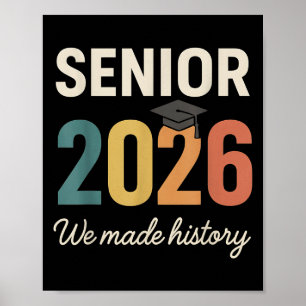 Affiche Retro Senior 2026 Graduation Cl De 2026 Nous Avons