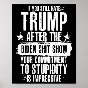 Affiche Retro Si Vous Détestez Trump Après Ce Biden Sho