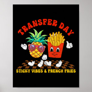 Affiche Retro Super jour de transfert Vibes collantes Ivf